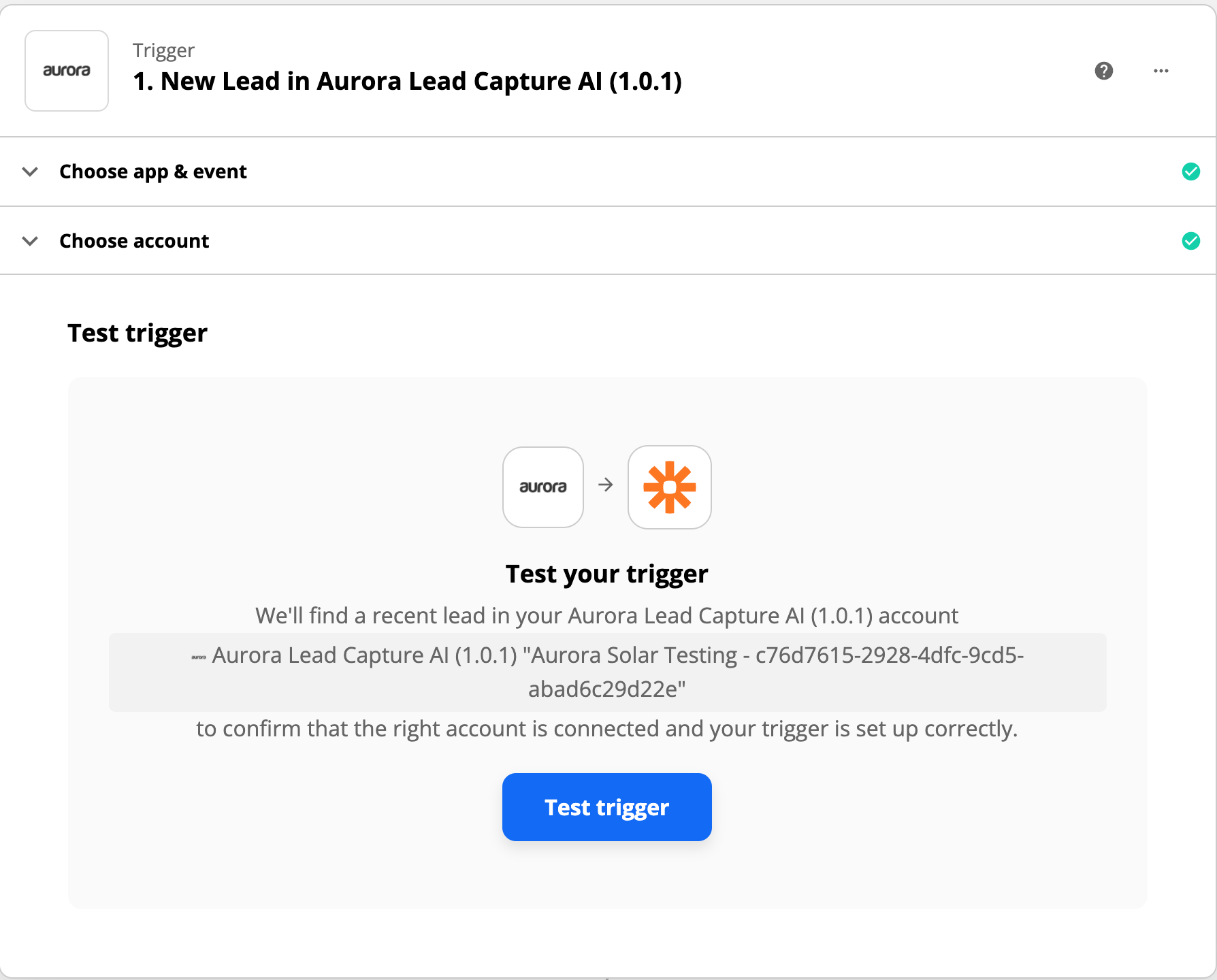 skip the &quot;Test Trigger&quot;